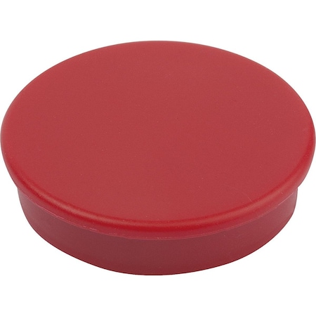Kipp Magnet Retaining Magnet H=7 Hard Ferrite, Round, Comp:Plastic, Comp:Red, D=16 K1398.163